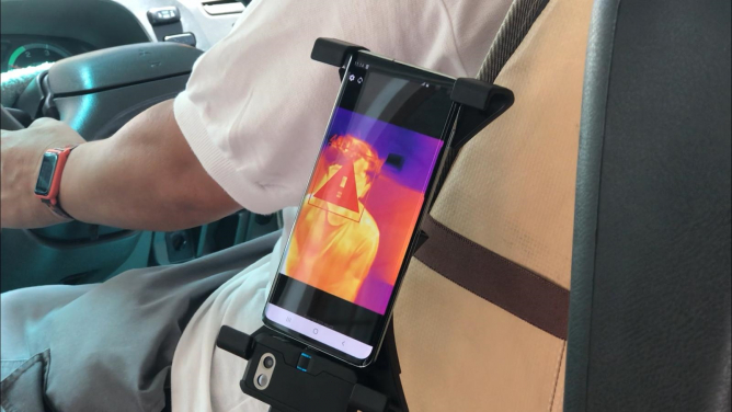 The team hopes that the portable thermography fever detection system can be applied in public transportation commonly in the future.